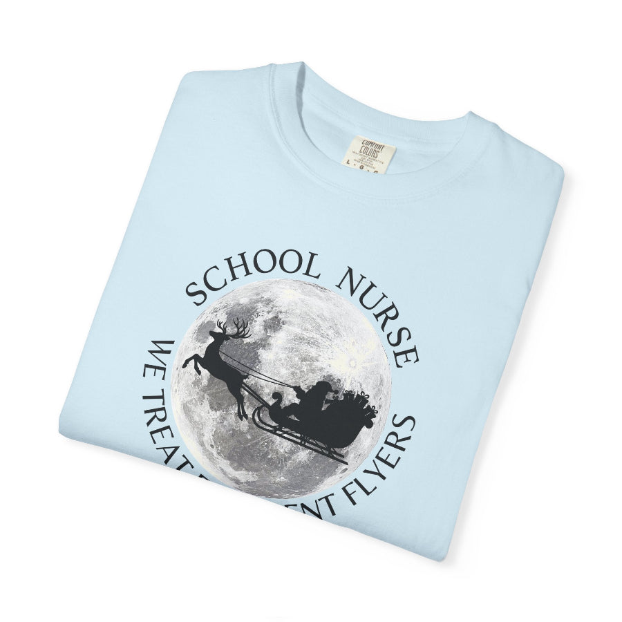 School Nurse Frequent Flyers Christmas T-Shirt
