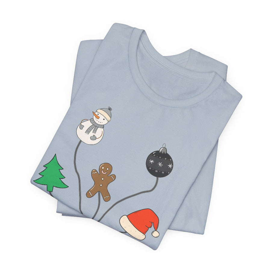 Christmas EKG Leads T-Shirt