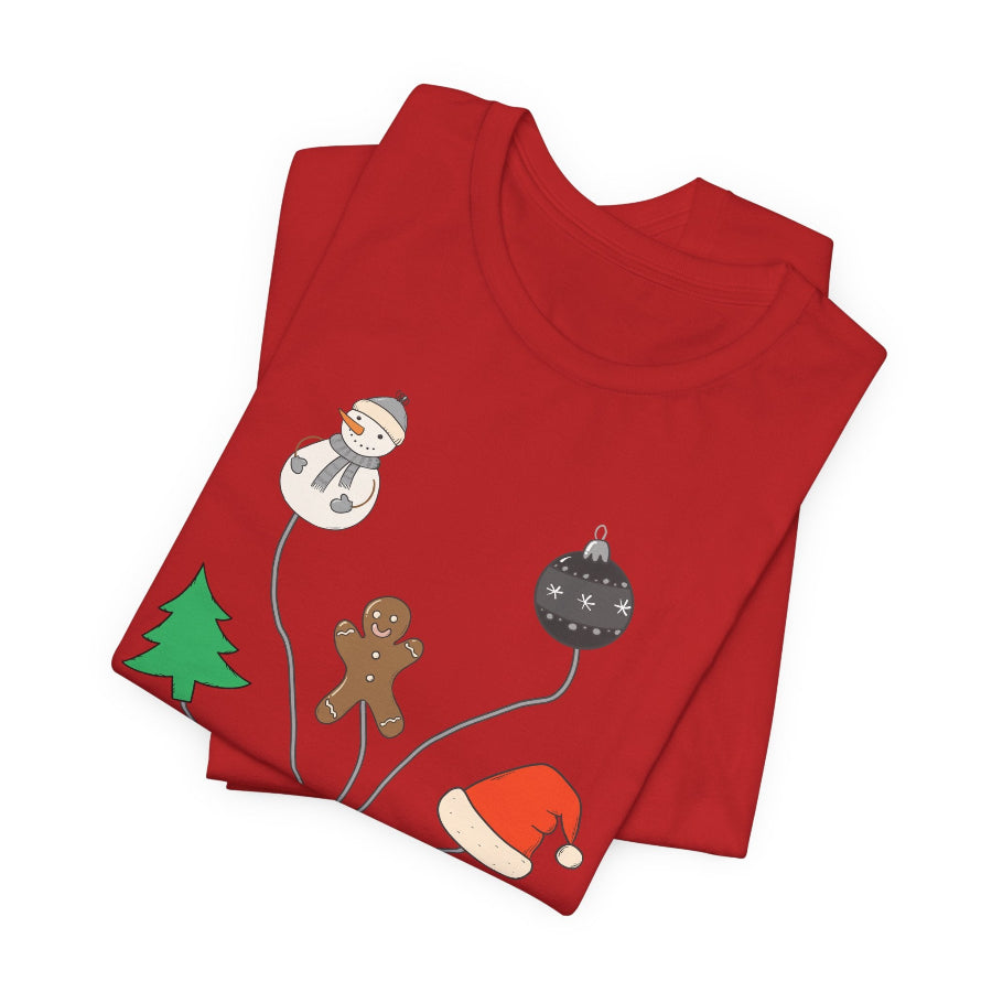 Christmas EKG Leads T-Shirt