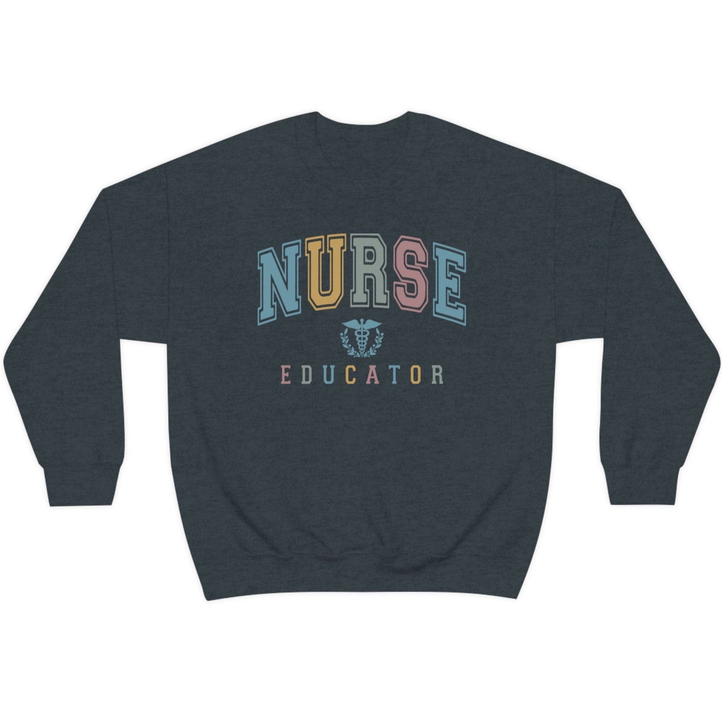 Colorful Varsity Nurse Educator Sweatshirt