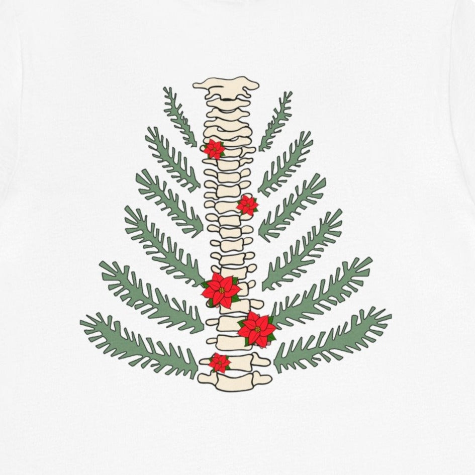 Christmas Tree Spine (Back Design) T-Shirt