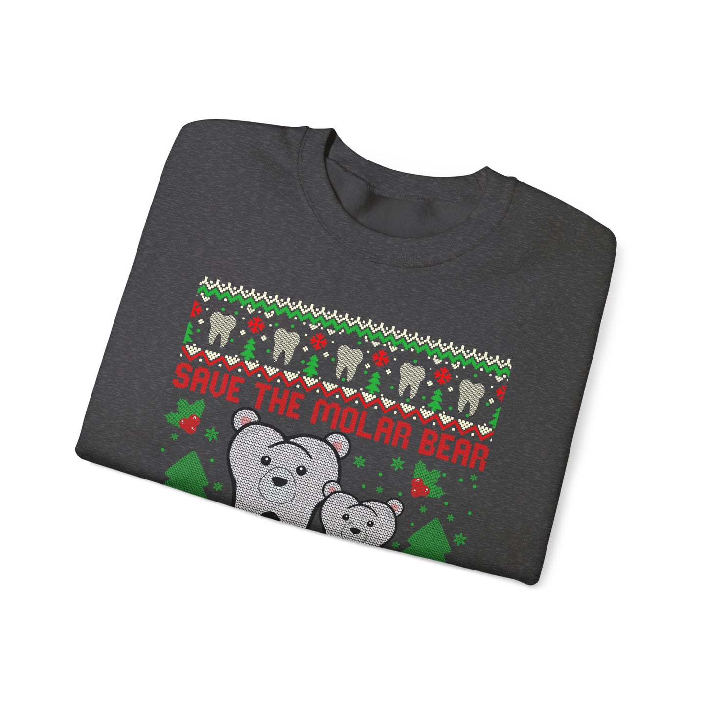 Save the Molar Bear Ugly Christmas Sweatshirt