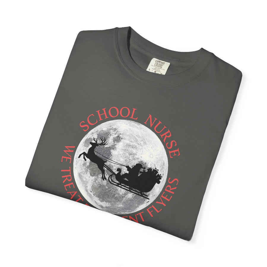 School Nurse Frequent Flyers Christmas T-Shirt