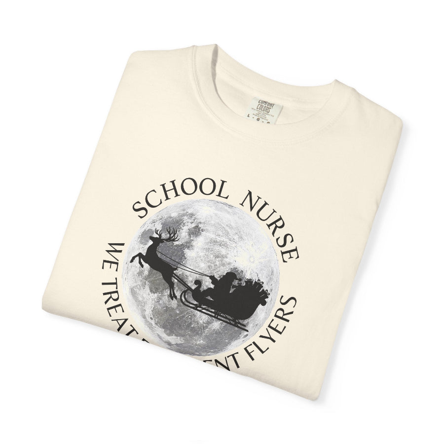 School Nurse Frequent Flyers Christmas T-Shirt