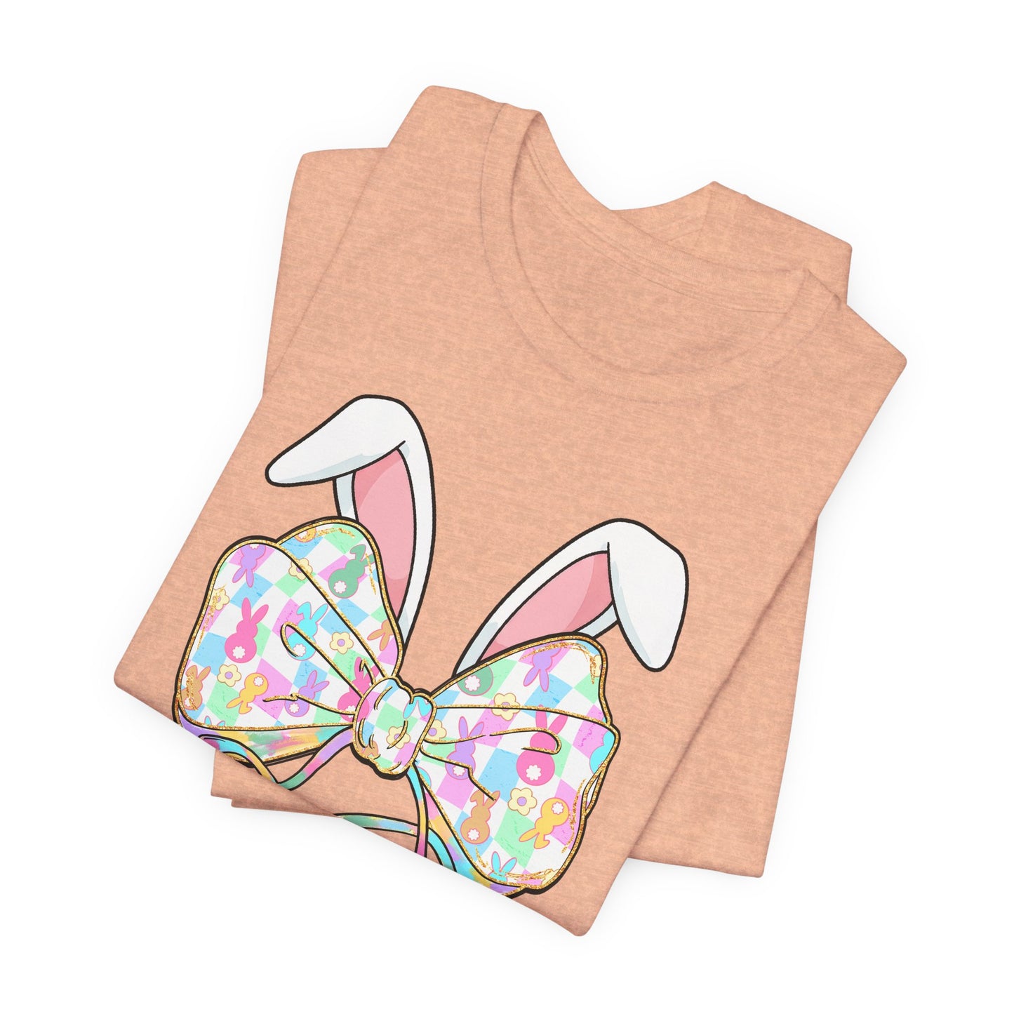Custom Easter Bow with Stethoscope T-Shirt
