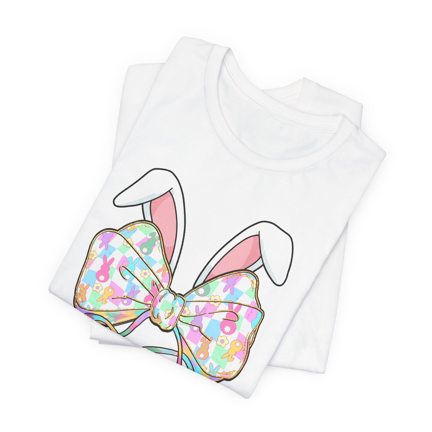 Custom Easter Bow with Stethoscope T-Shirt