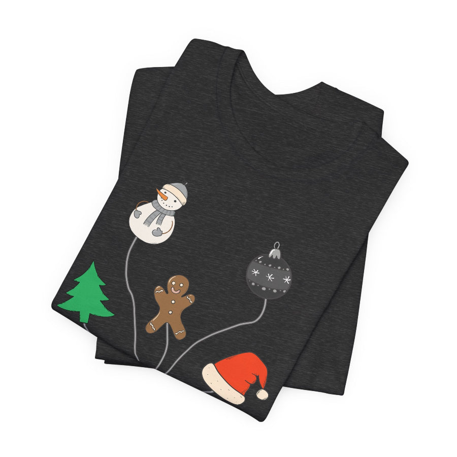 Christmas EKG Leads T-Shirt