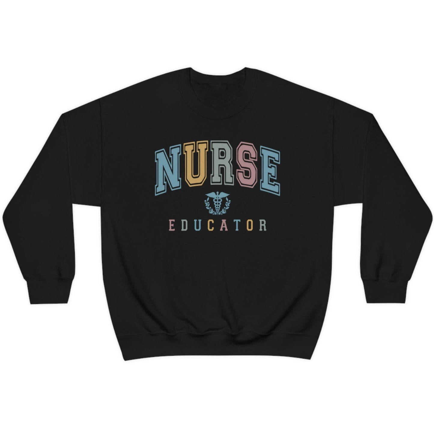 Colorful Varsity Nurse Educator Sweatshirt
