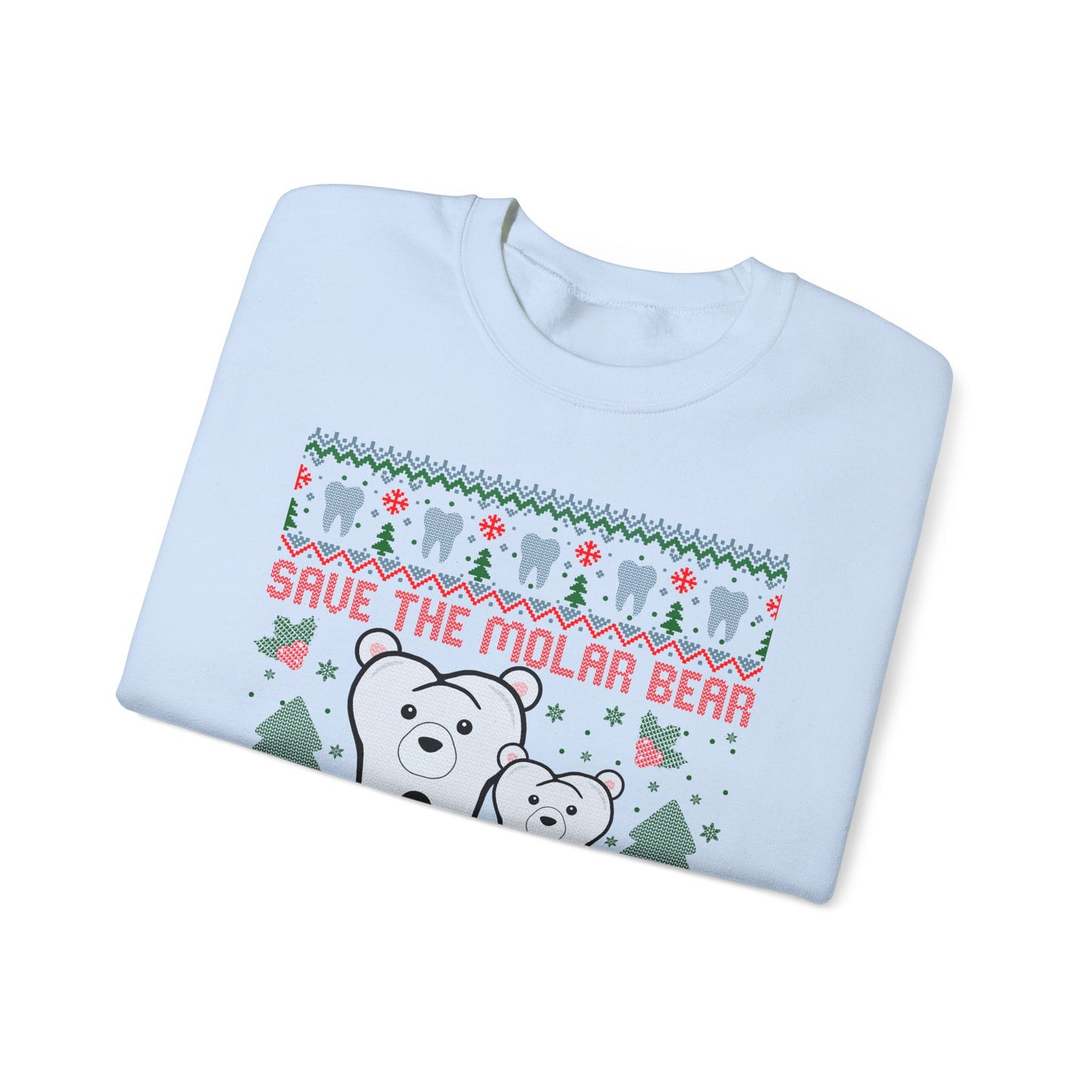 Save the Molar Bear Ugly Christmas Sweatshirt