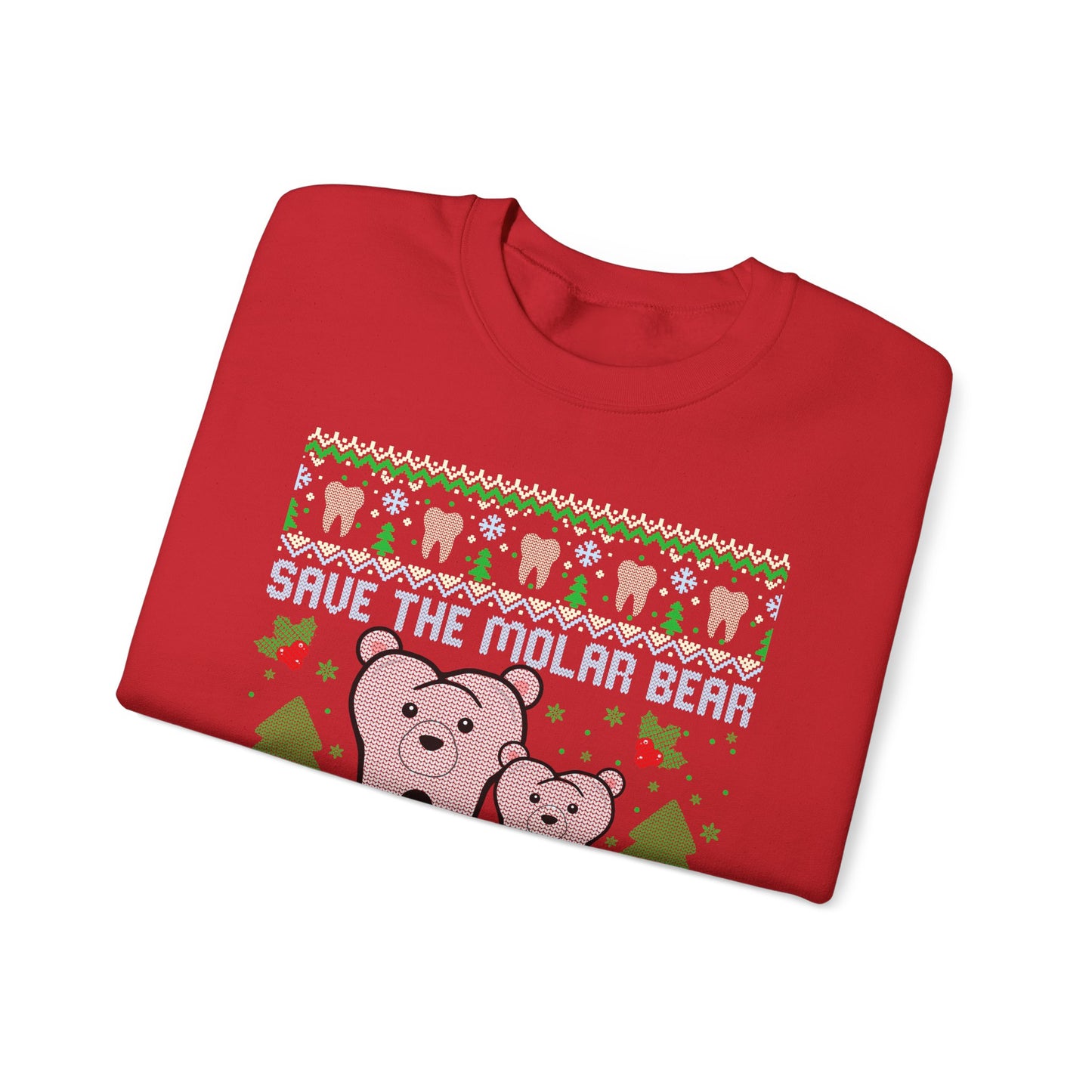 Save the Molar Bear Ugly Christmas Sweatshirt