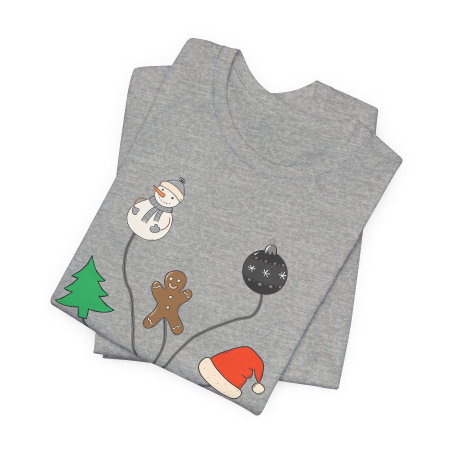 Christmas EKG Leads T-Shirt