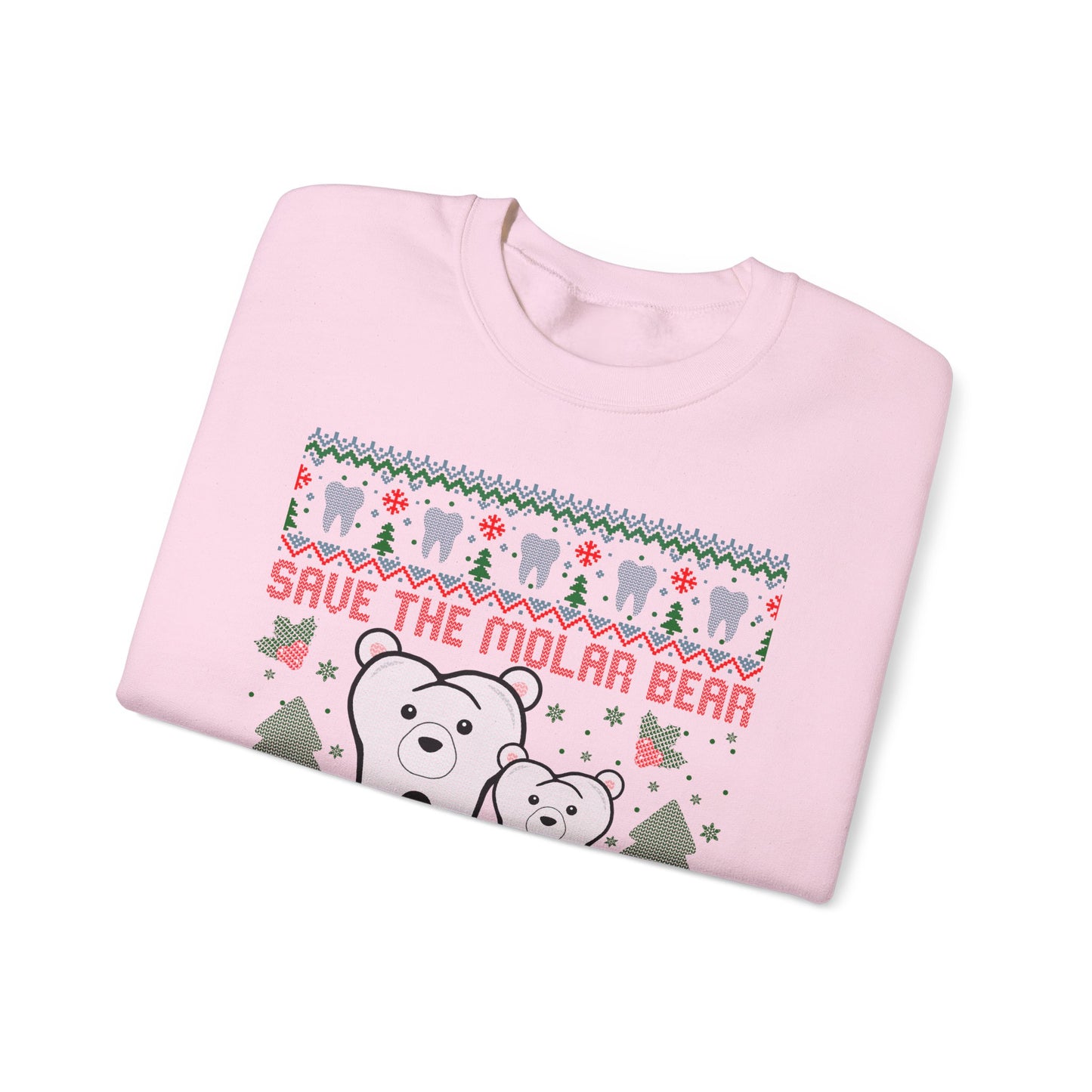 Save the Molar Bear Ugly Christmas Sweatshirt