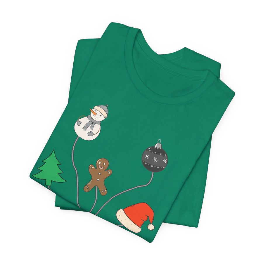 Christmas EKG Leads T-Shirt