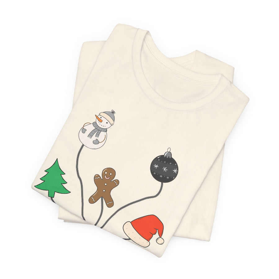 Christmas EKG Leads T-Shirt