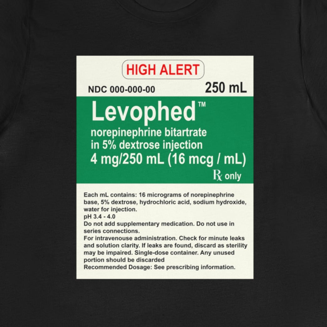Levophed Label T-Shirt