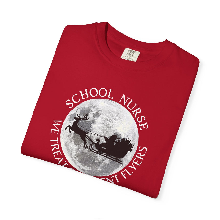 School Nurse Frequent Flyers Christmas T-Shirt