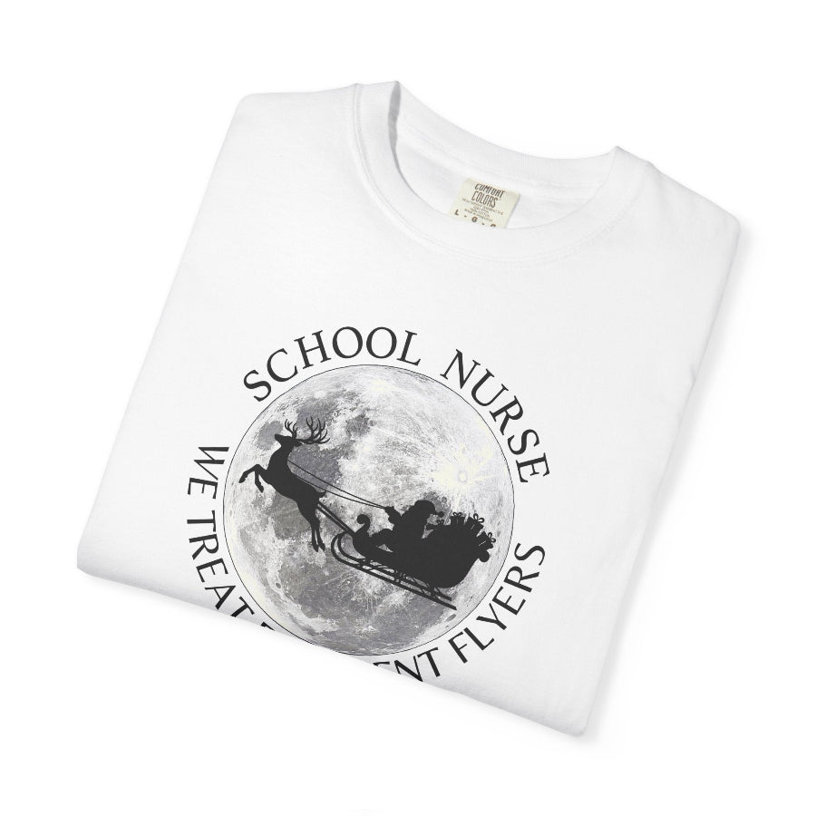 School Nurse Frequent Flyers Christmas T-Shirt