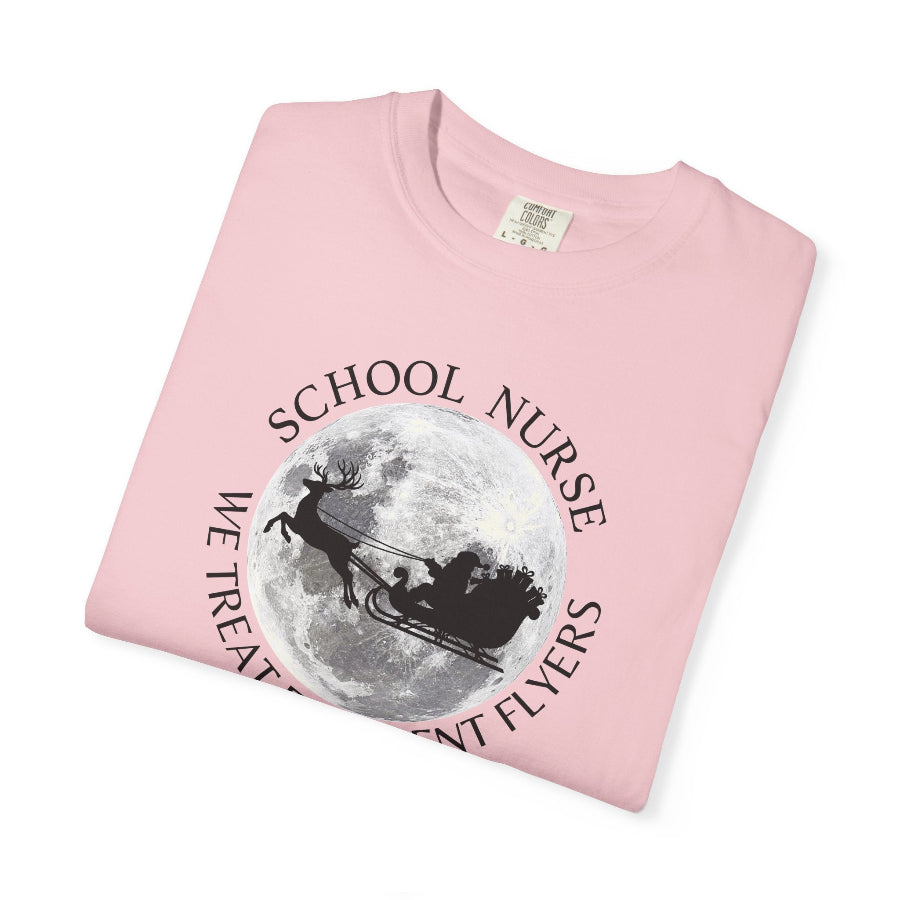 School Nurse Frequent Flyers Christmas T-Shirt