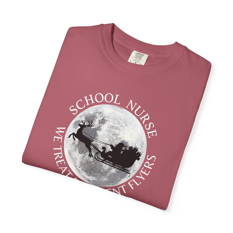 School Nurse Frequent Flyers Christmas T-Shirt