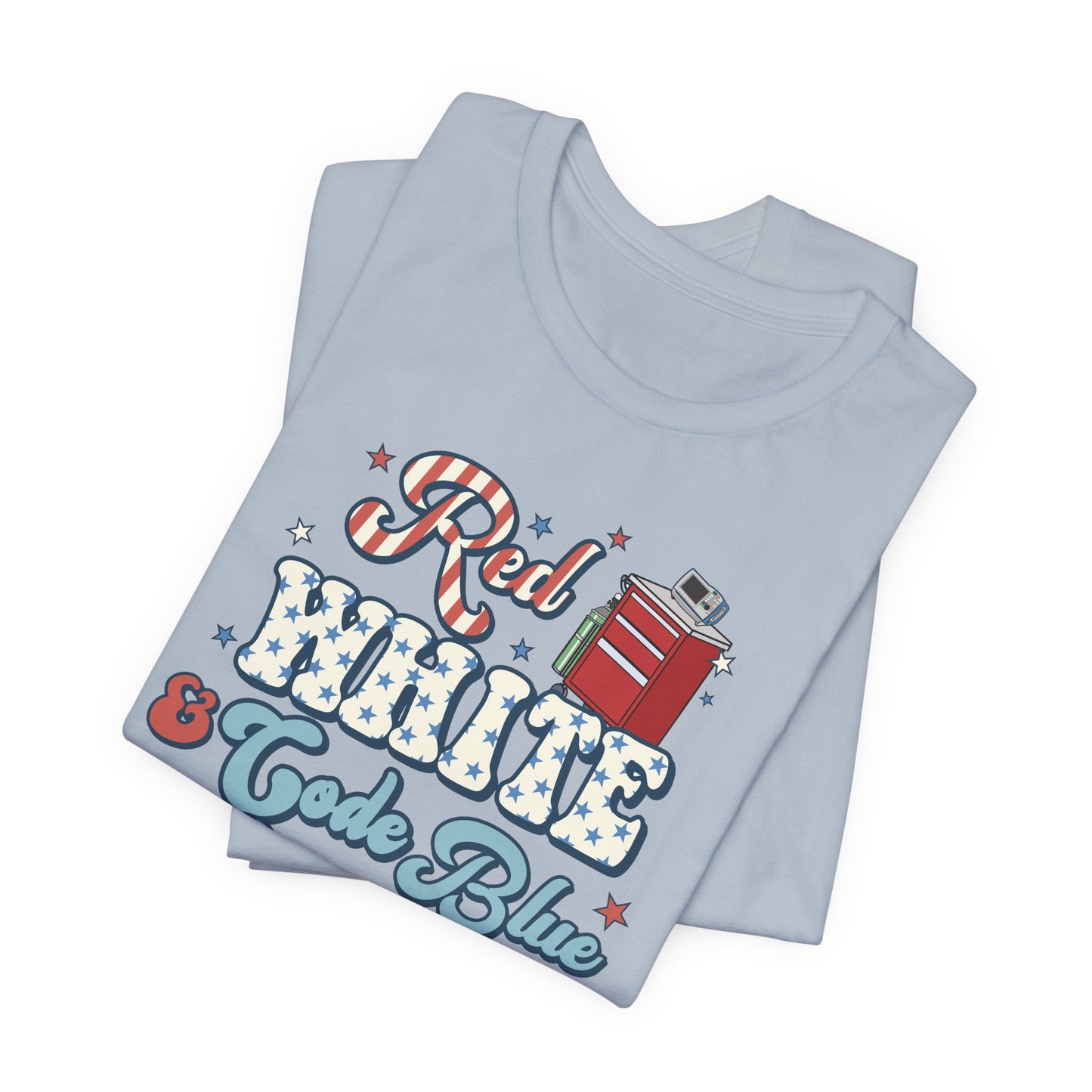 Red, White & Code Blue Crew T-Shirt