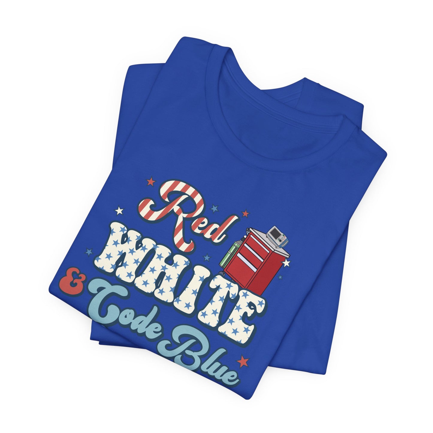 Red, White & Code Blue Crew T-Shirt