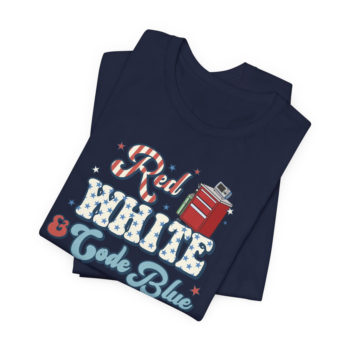 Red, White & Code Blue Crew T-Shirt