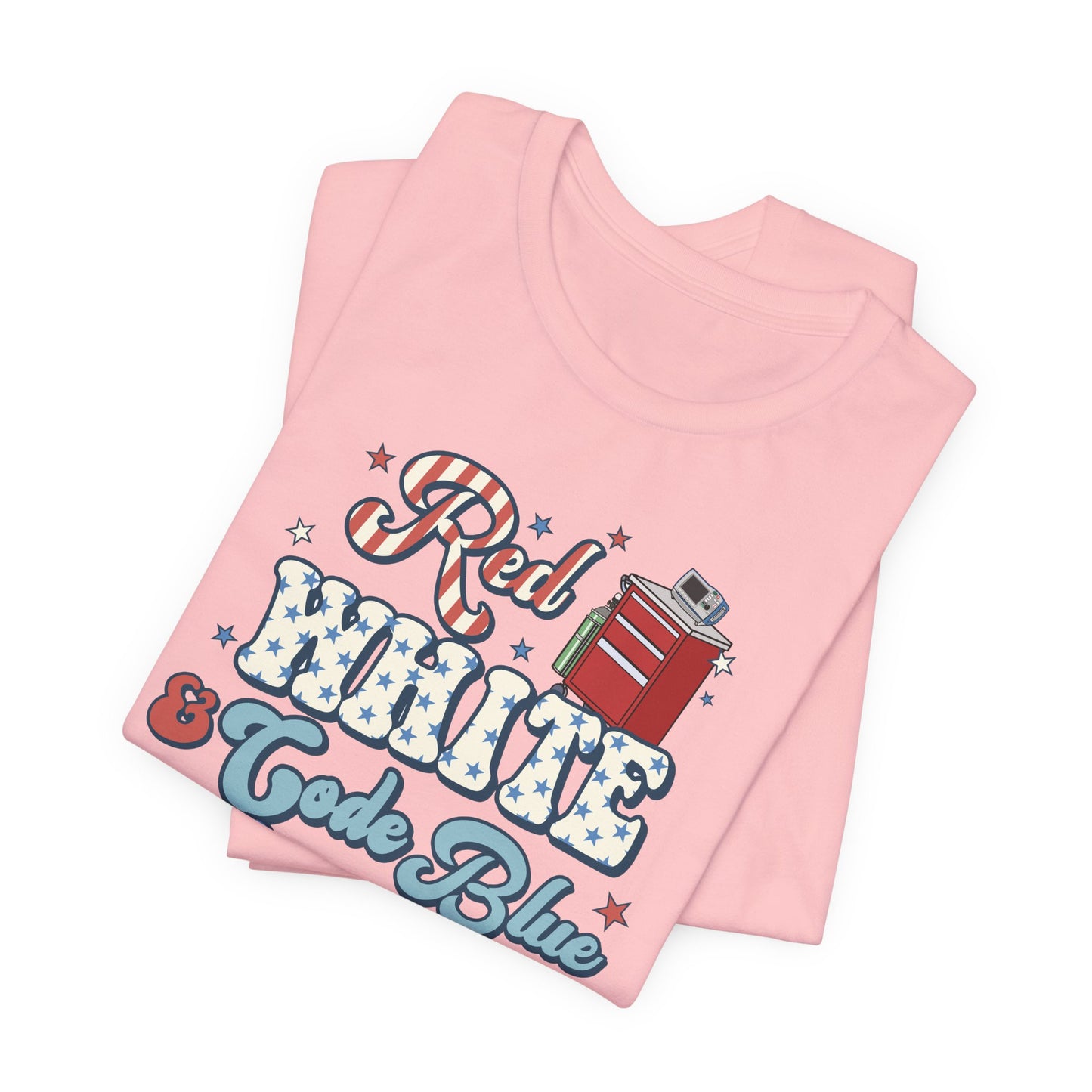 Red, White & Code Blue Crew T-Shirt