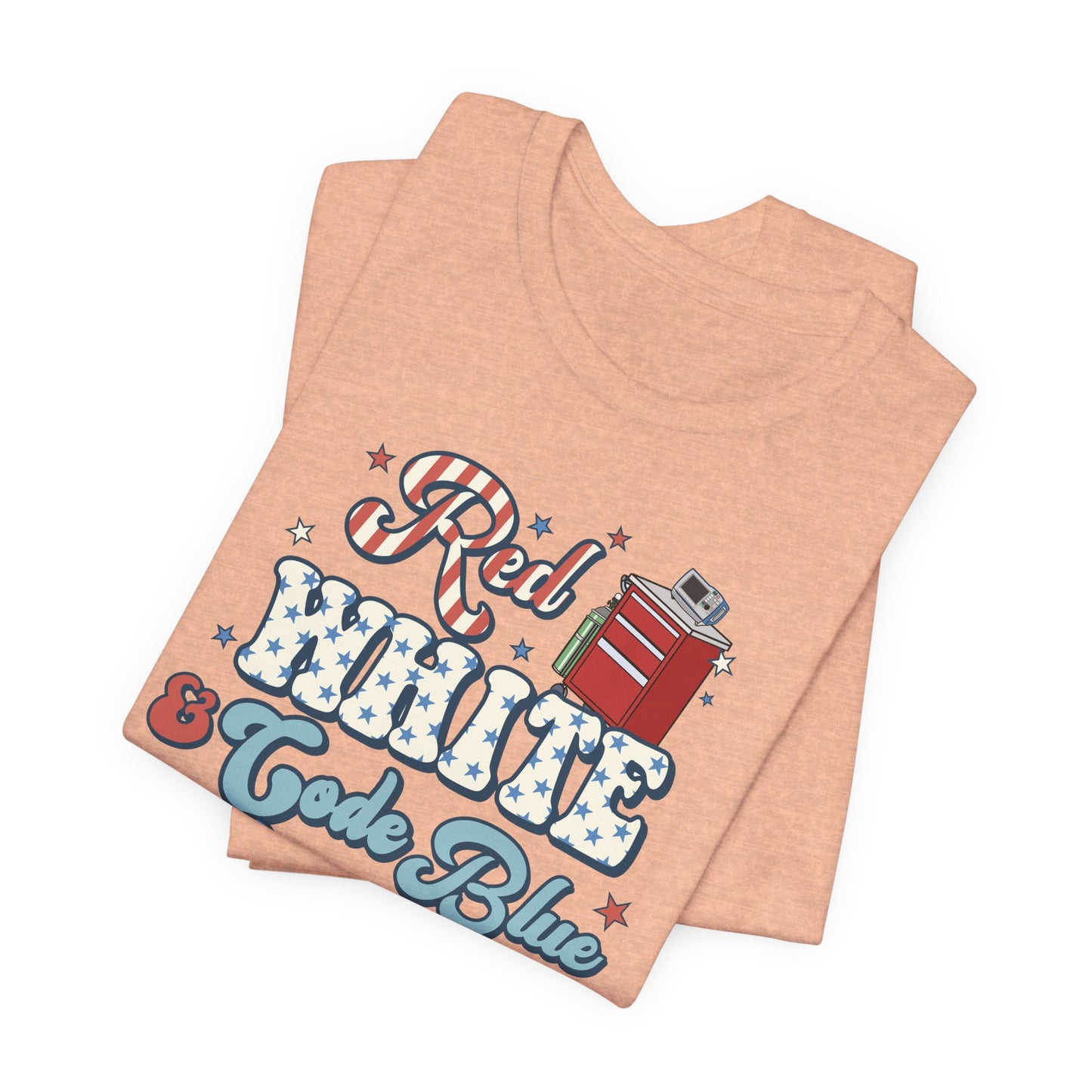 Red, White & Code Blue Crew T-Shirt