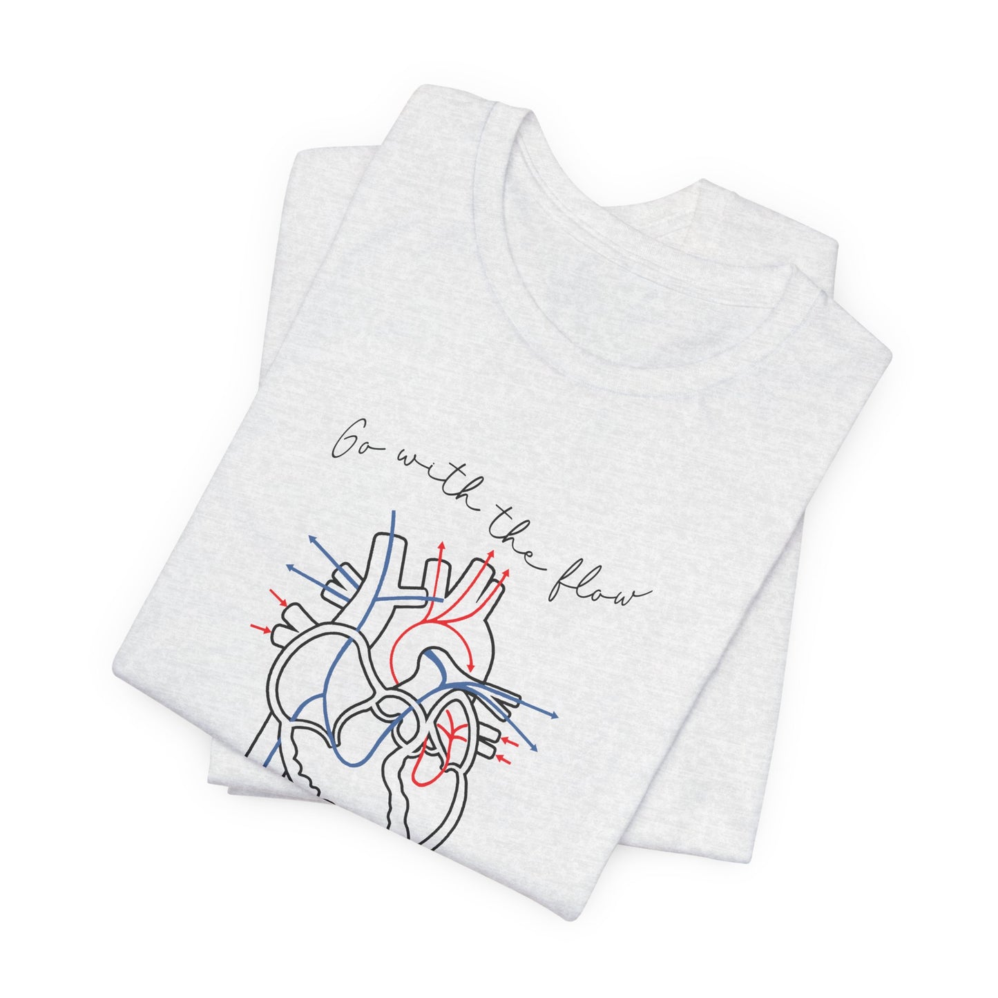 Go with the Flow Heart T-Shirt
