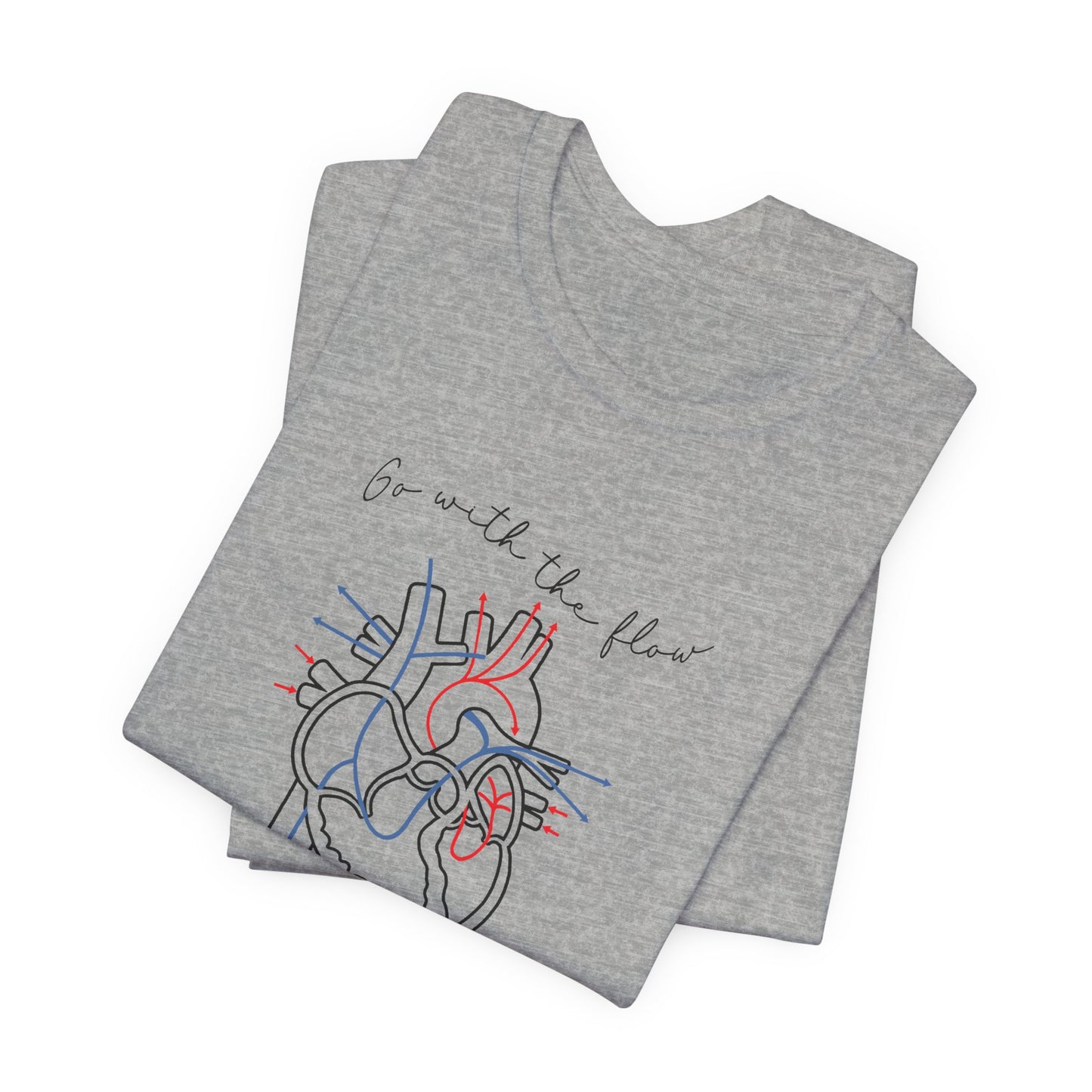 Go with the Flow Heart T-Shirt