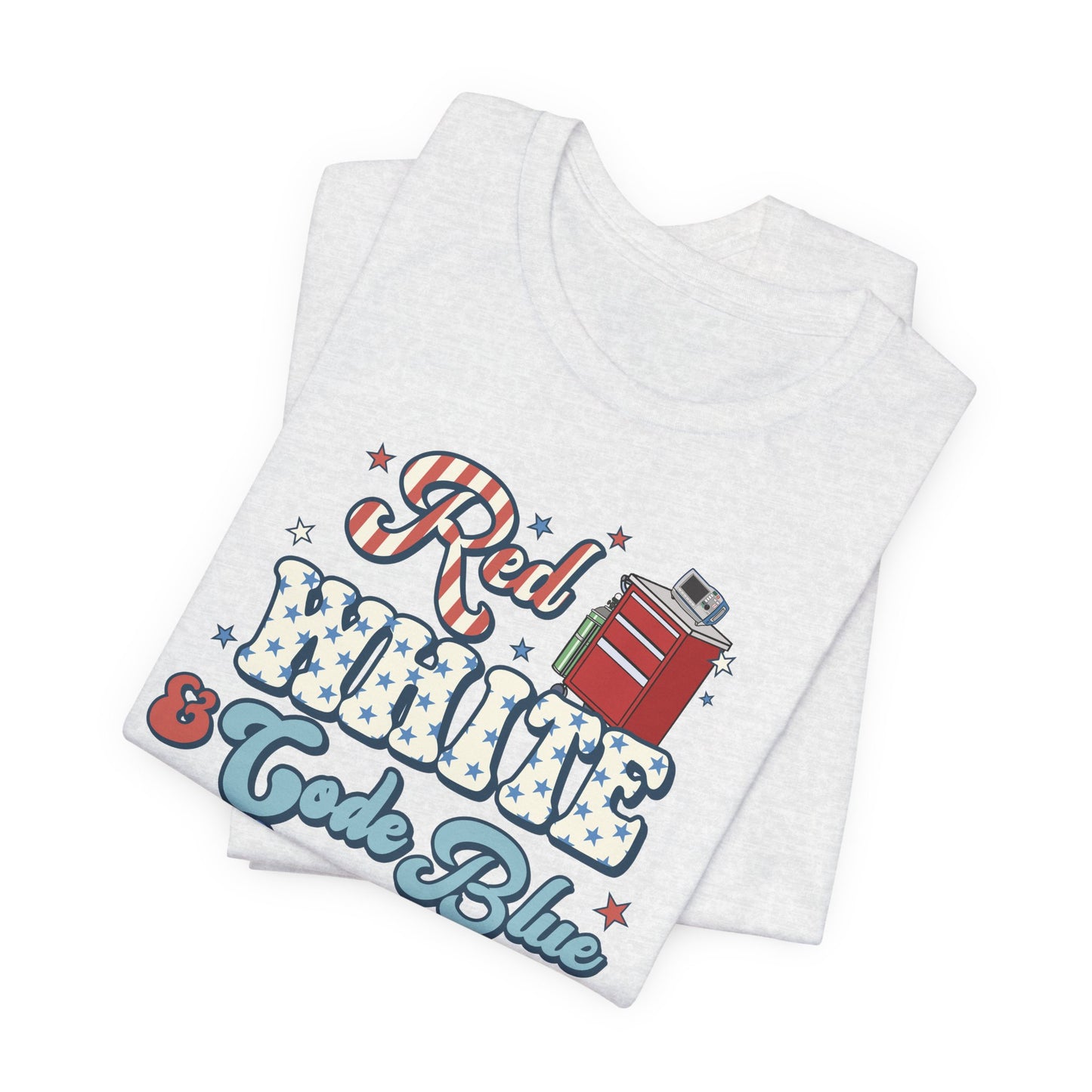 Red, White & Code Blue Crew T-Shirt