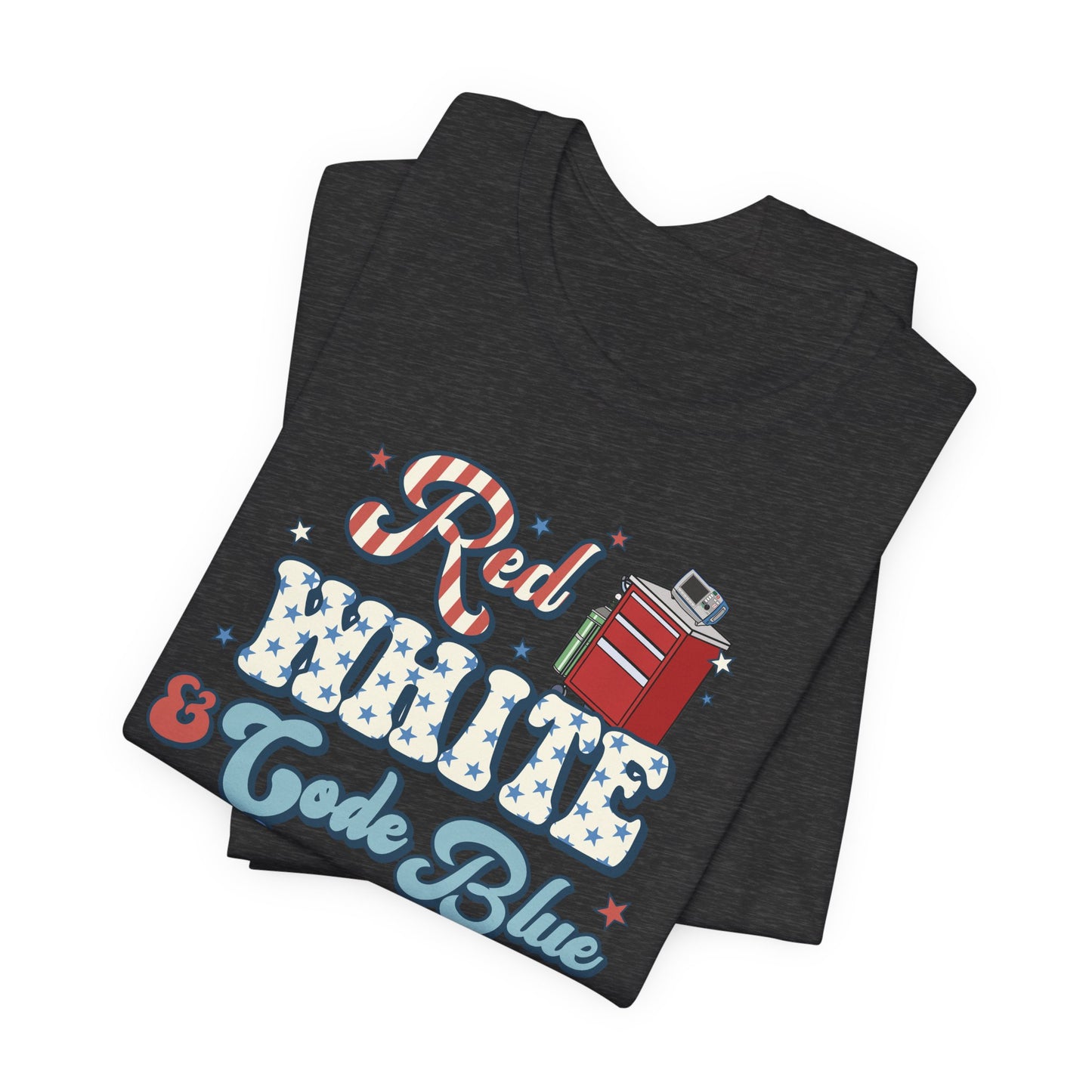 Red, White & Code Blue Crew T-Shirt