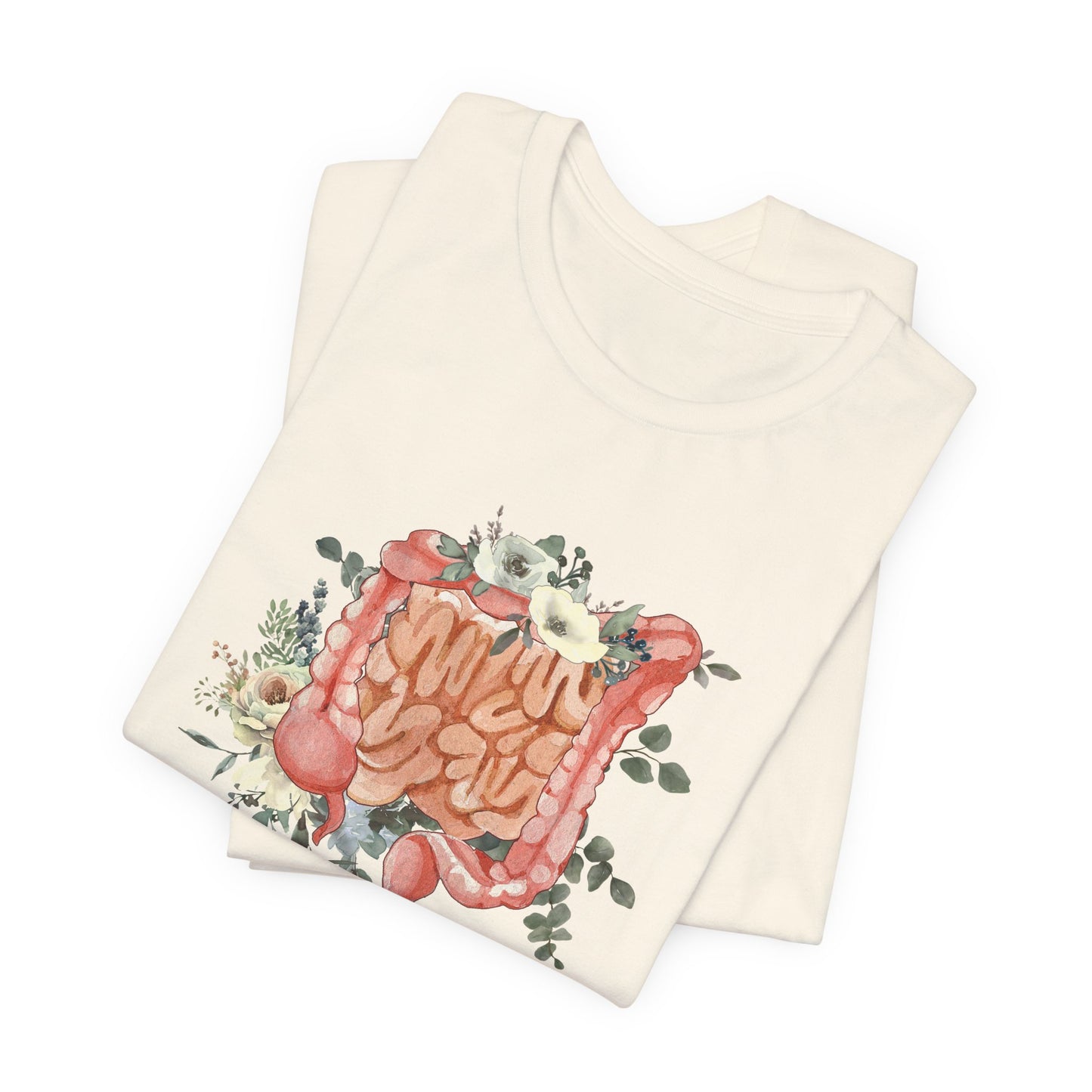 Watercolor Floral Intestines T-Shirt