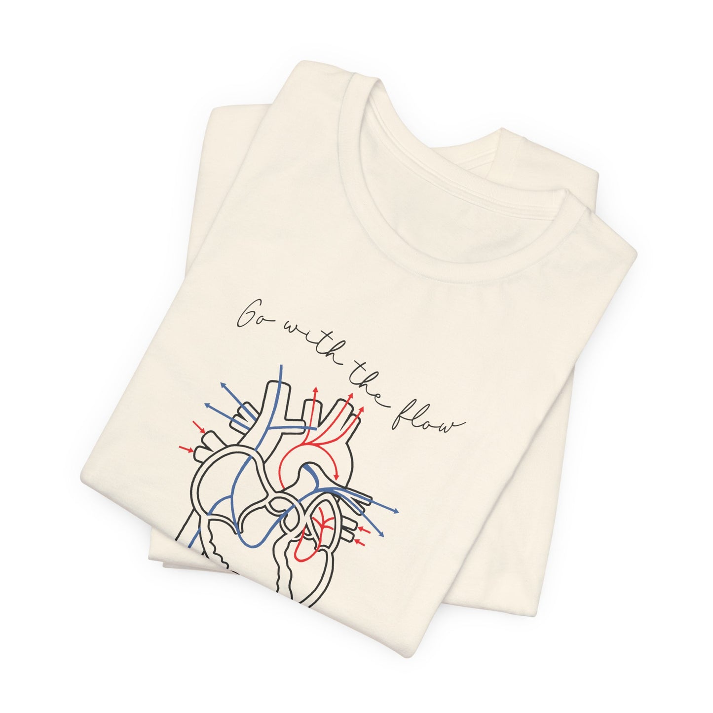 Go with the Flow Heart T-Shirt