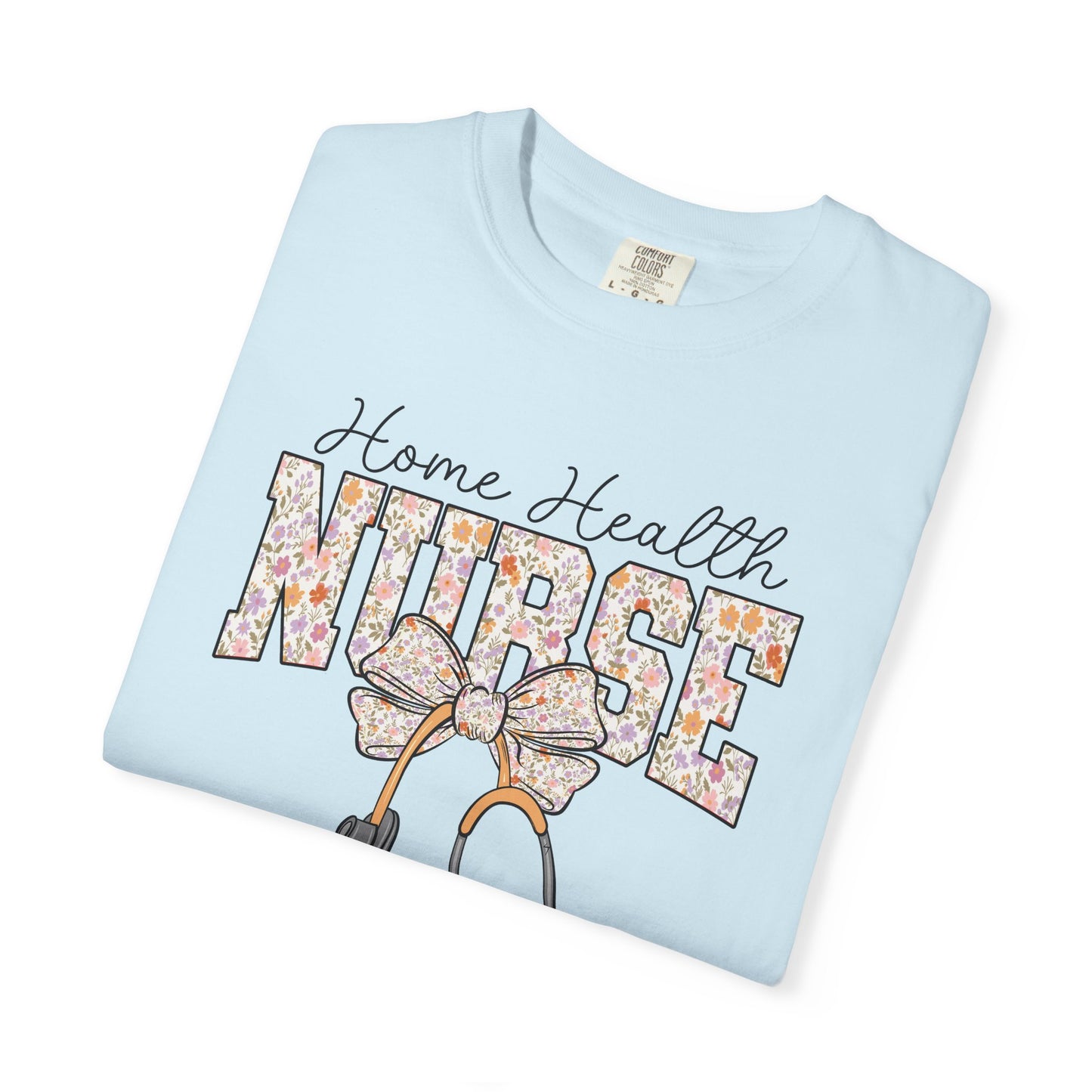 Home Health Nurse Bow T-Shirt
