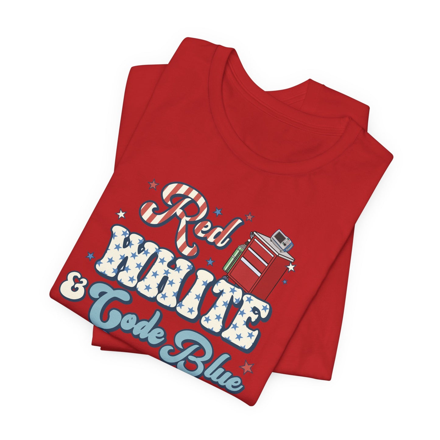 Red, White & Code Blue Crew T-Shirt