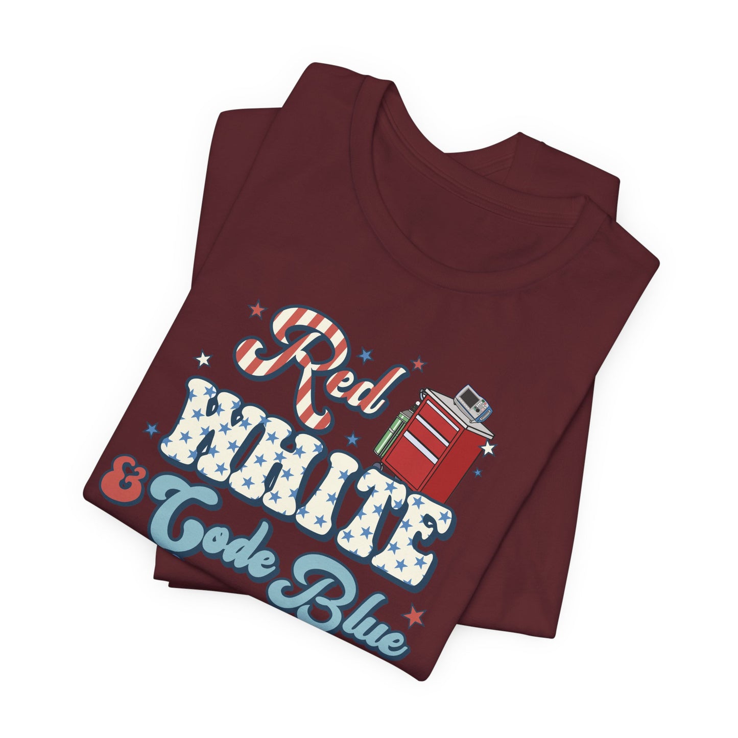 Red, White & Code Blue Crew T-Shirt