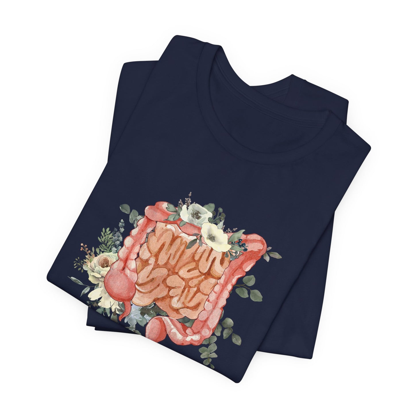 Watercolor Floral Intestines T-Shirt