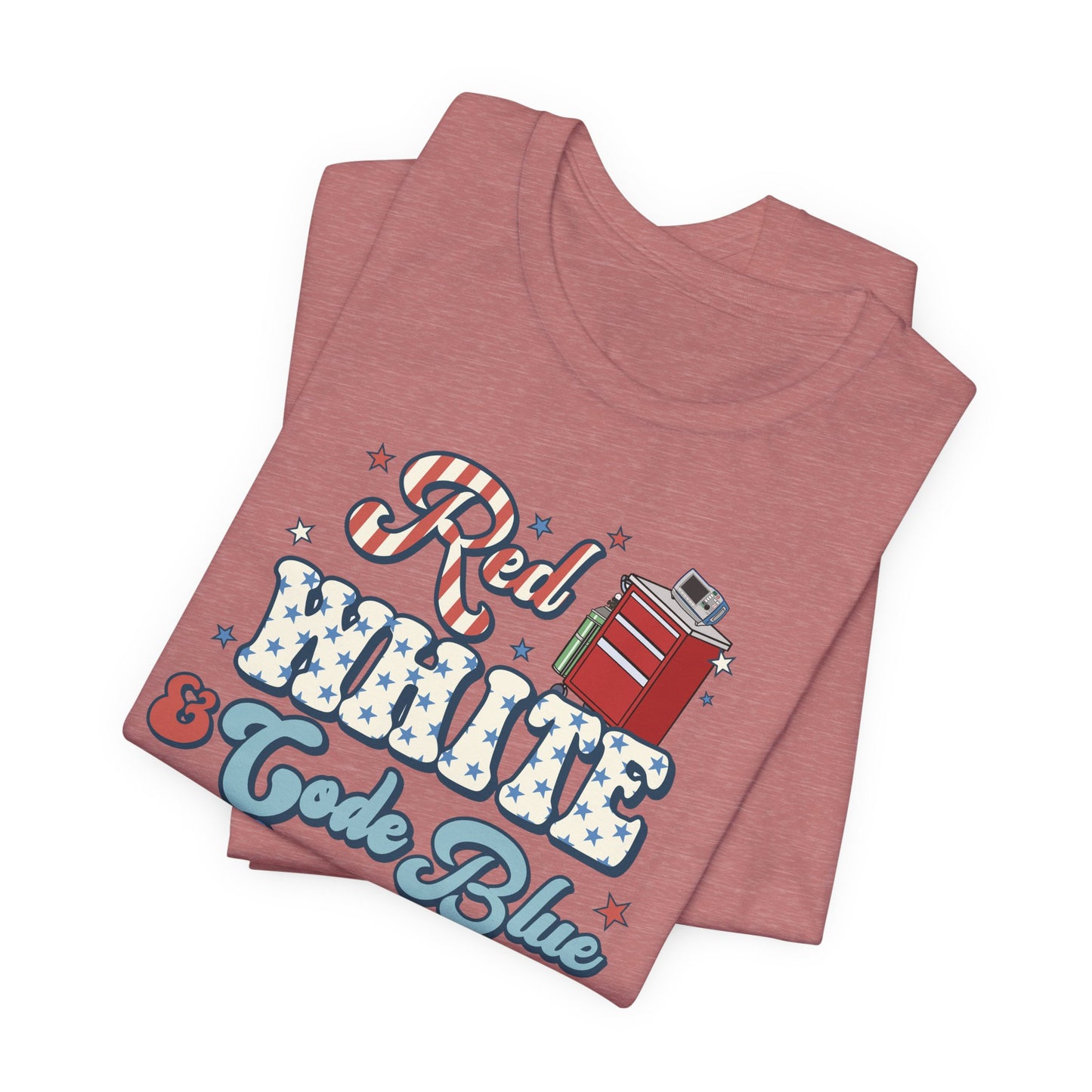Red, White & Code Blue Crew T-Shirt
