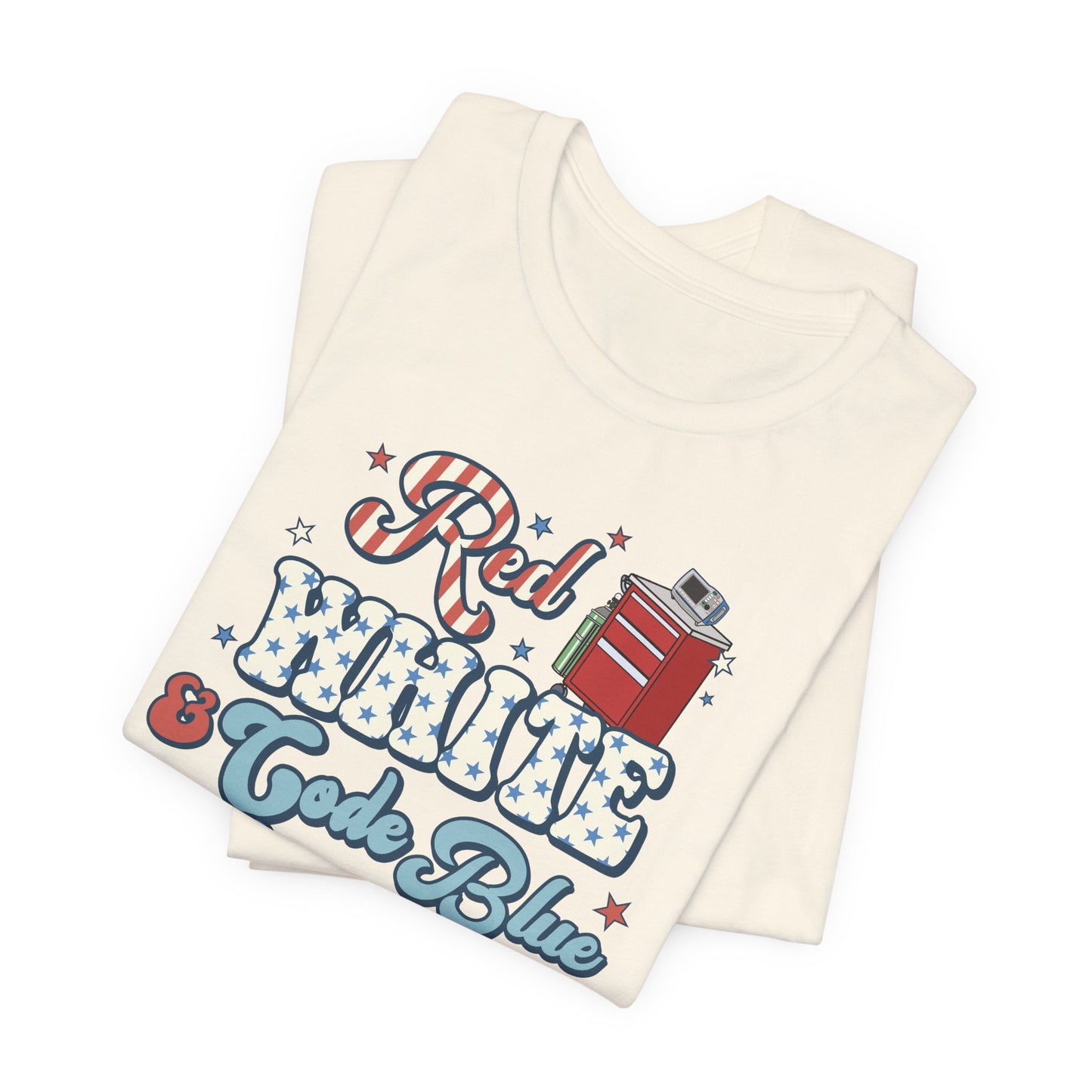 Red, White & Code Blue Crew T-Shirt