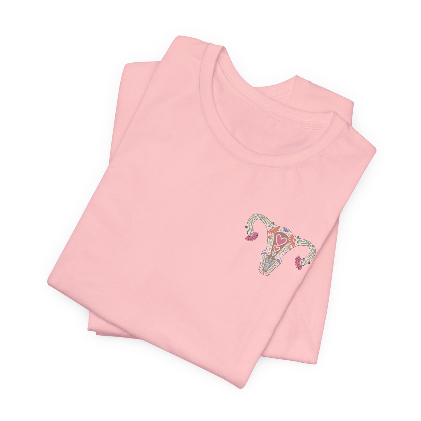 Minimalist Floral Uterus T-Shirt
