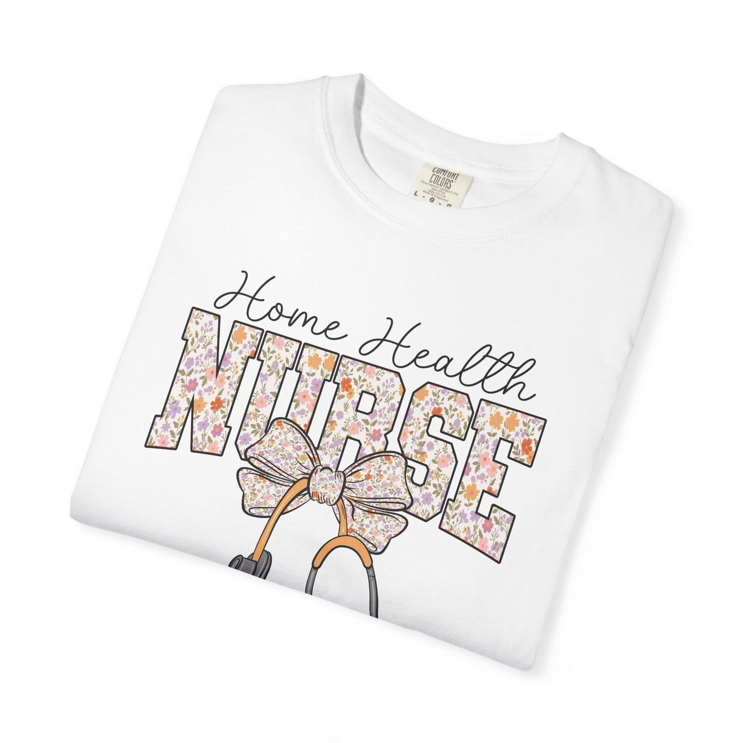 Home Health Nurse Bow T-Shirt