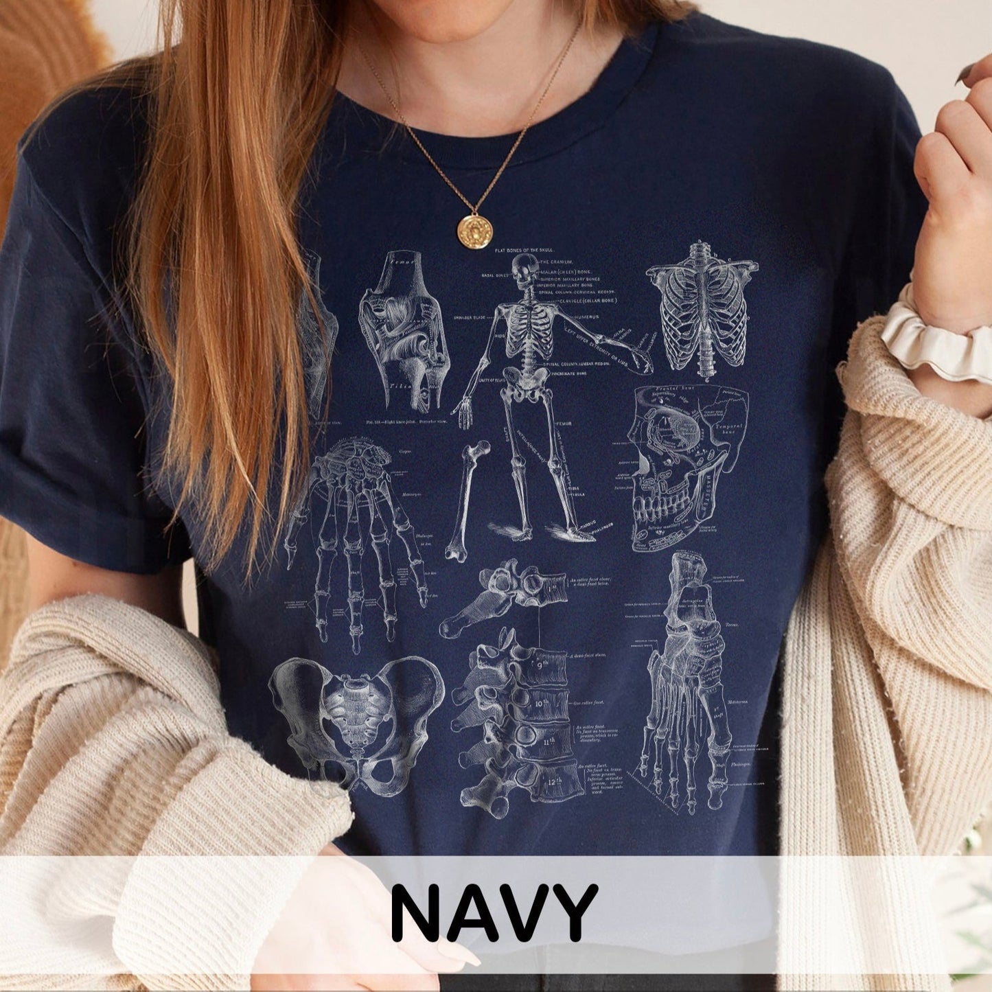 Vintage Skeletal Anatomy T-Shirt