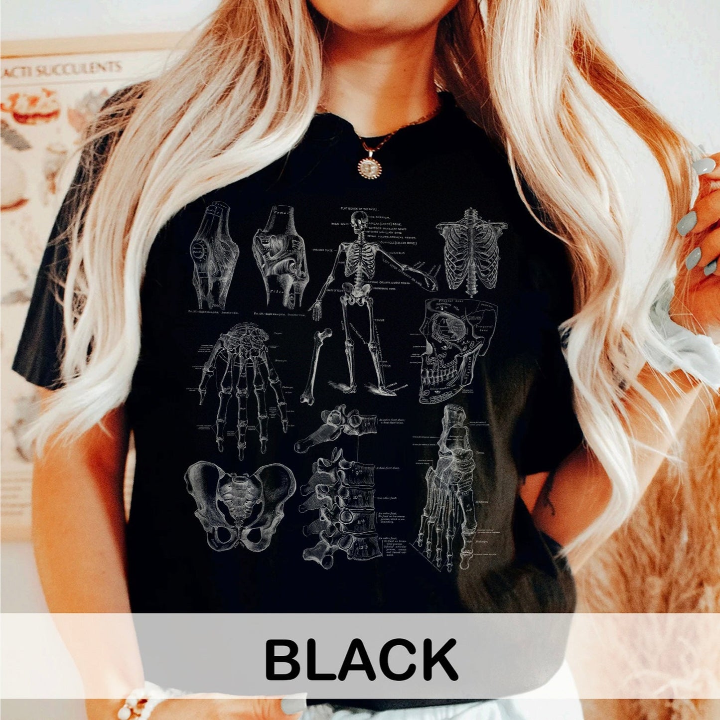 Vintage Skeletal Anatomy T-Shirt