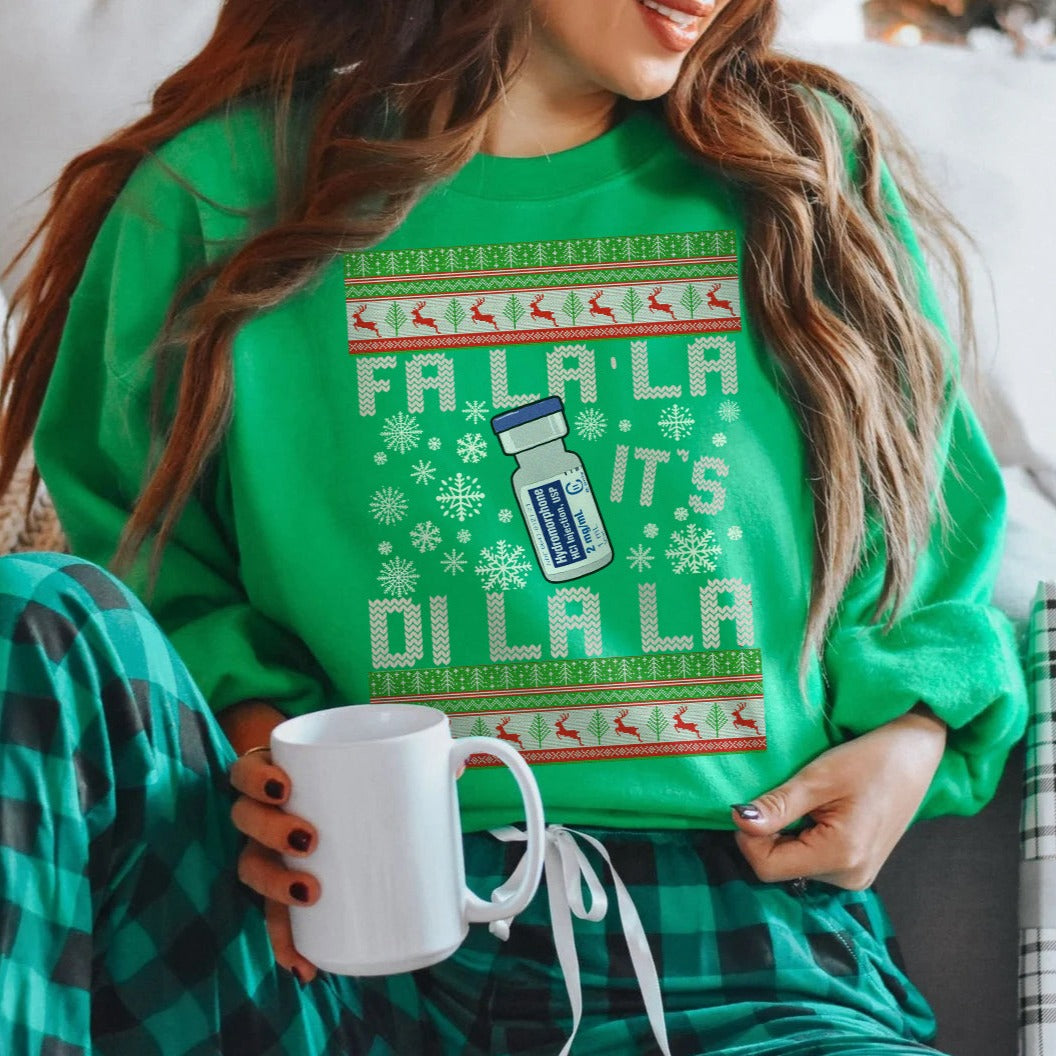 Fa-La-La It's Di-La-La Ugly Christmas Sweater