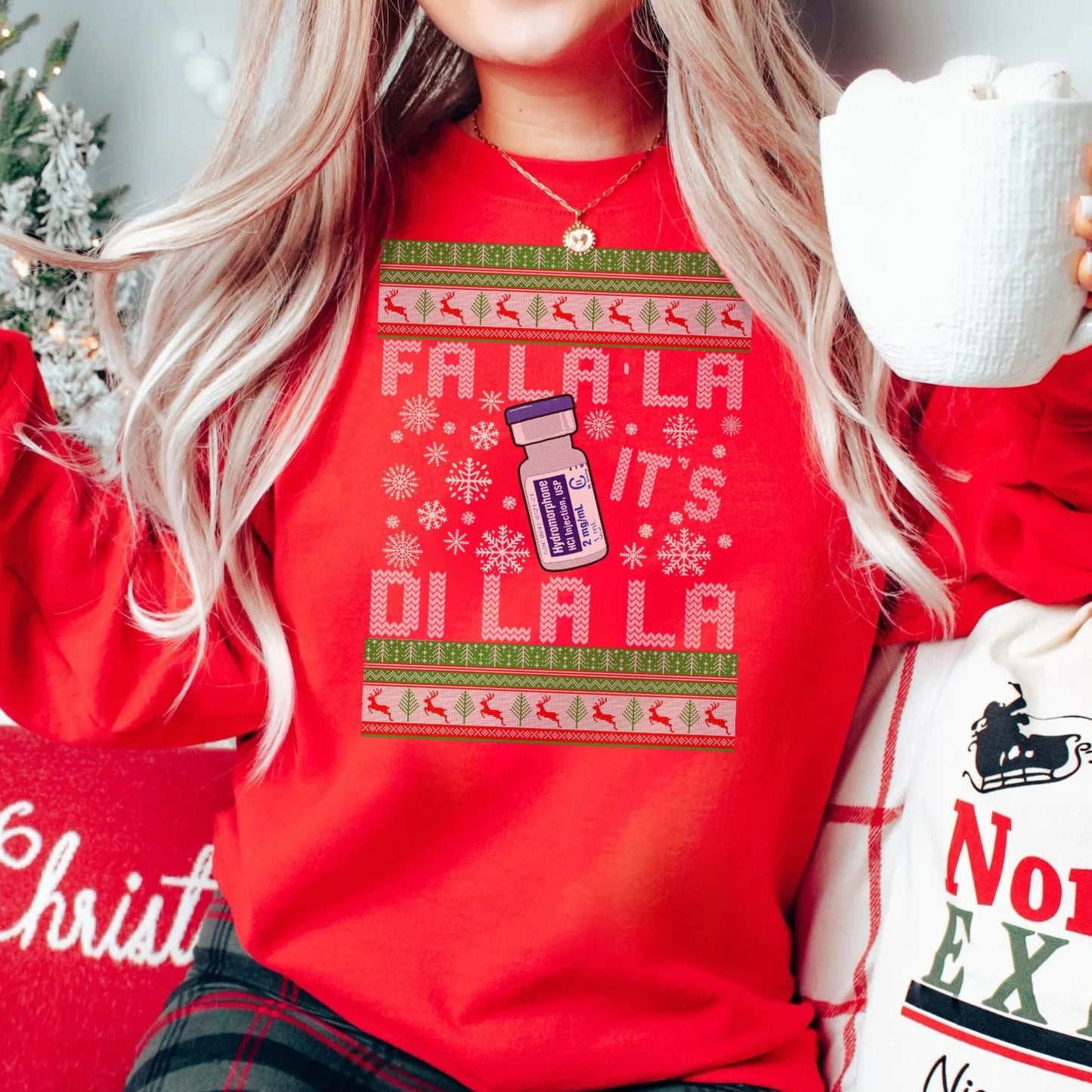 Fa-La-La It's Di-La-La Ugly Christmas Sweater
