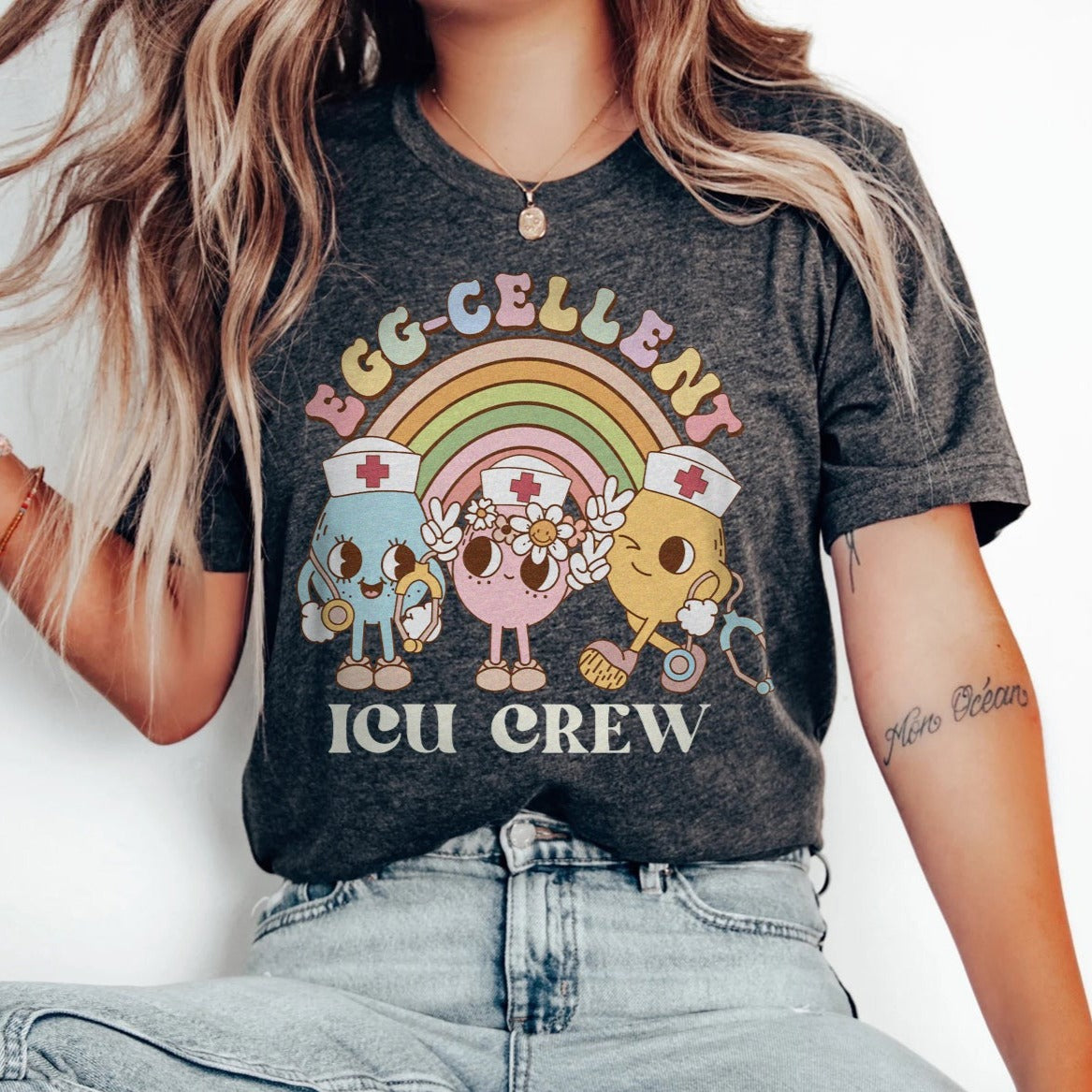 Egg-cellent ICU Crew T-Shirt