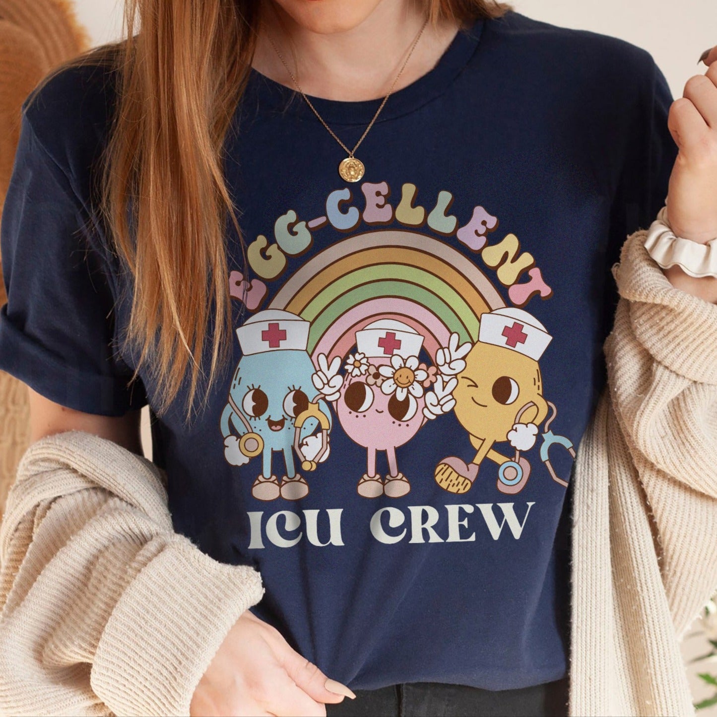 Egg-cellent ICU Crew T-Shirt