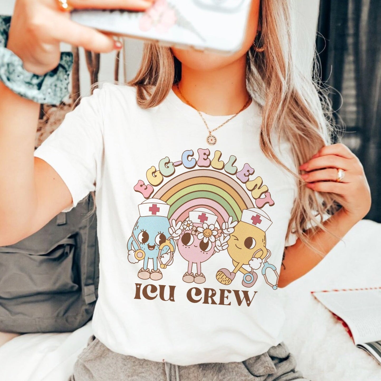 Egg-cellent ICU Crew T-Shirt