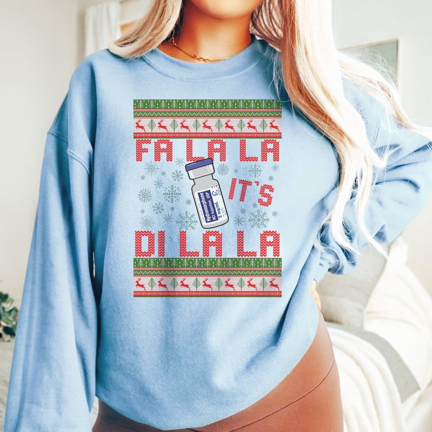 Fa-La-La It's Di-La-La Ugly Christmas Sweater